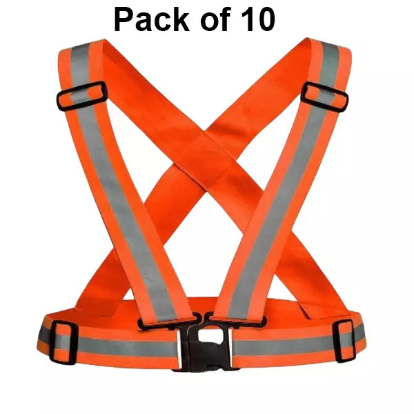 warnmat-polyester-safety-cross-belt-jacket-with-reflective-strip-free-size-orange-pack-of-10