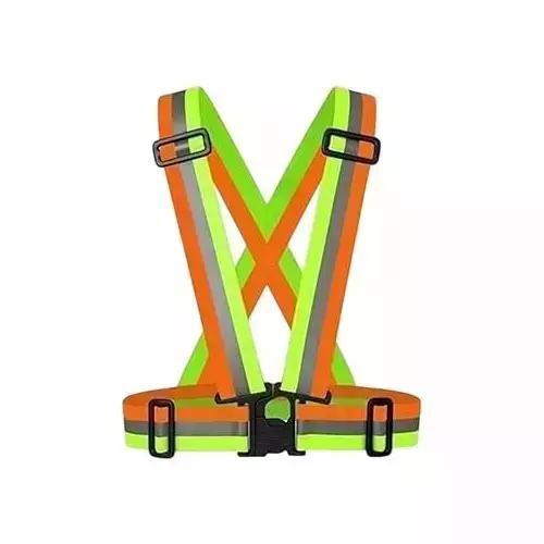 BEGGOSAFE High Visibility Safety Cross Belt Buckle Closure Type Multicolor