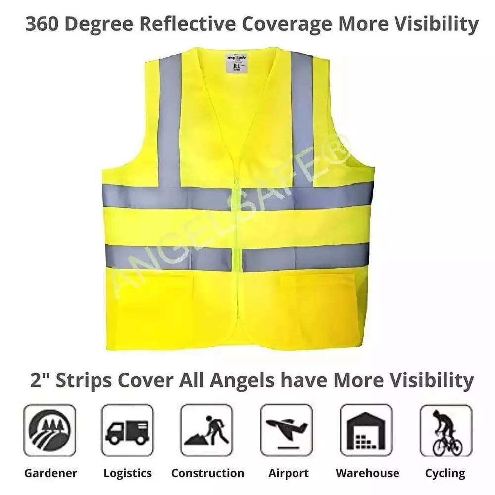 angelsafe-120-gsm-safety-jacket-with-2-inch-508-mm-reflective-tape-polyester-body-free-size-and-yellow-color-pack-of-5