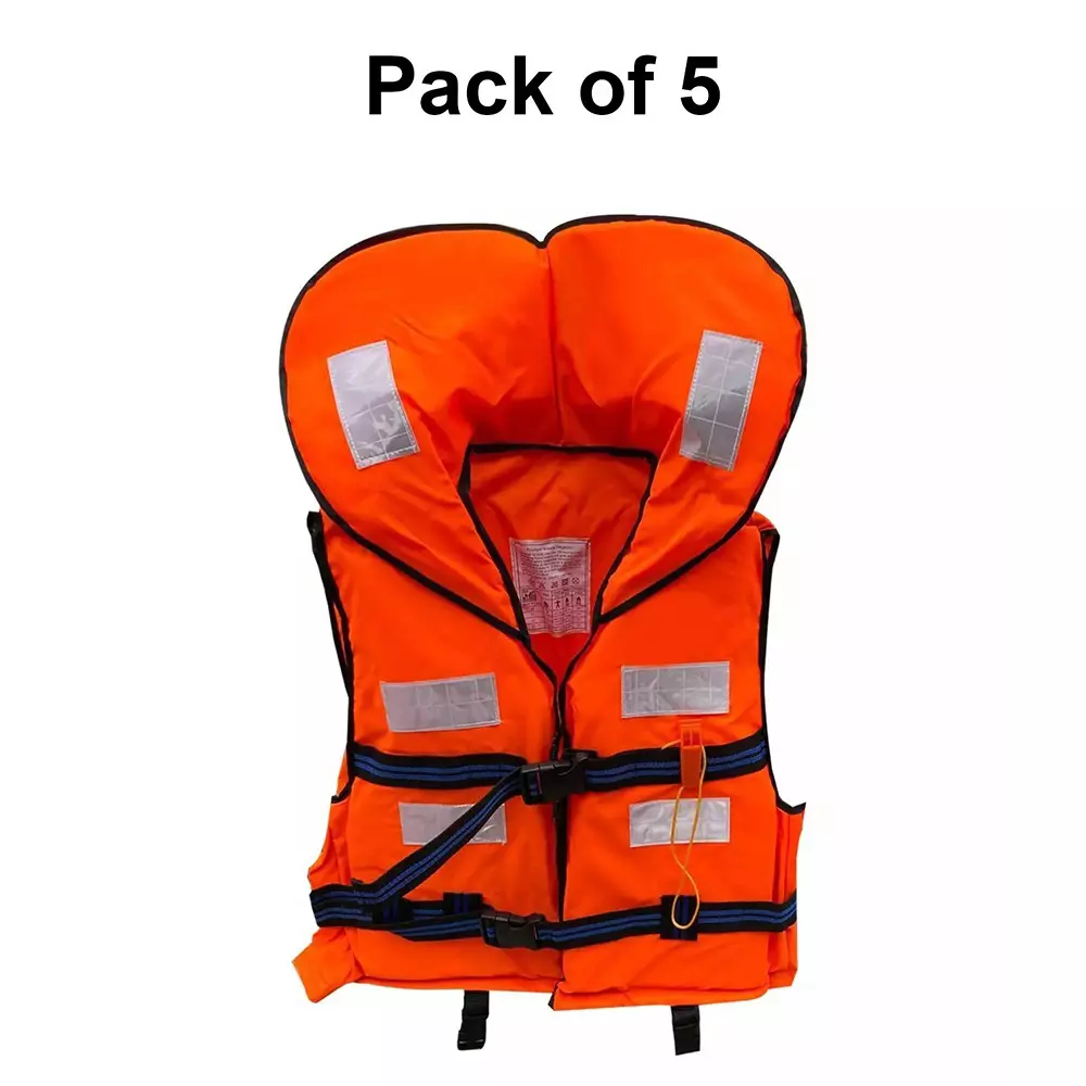 generic-life-safety-jacket-with-whistle-polyester-orange-upto-125-kg-weight-capacity-pack-of-5