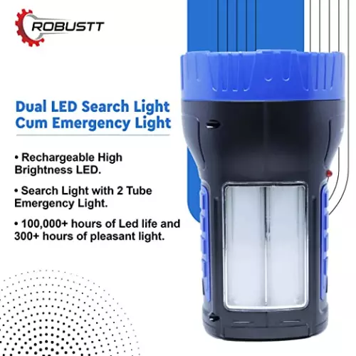 Robustt 75 W 1 Km Range LED Search Light cum Emergency Light - Pack of 2