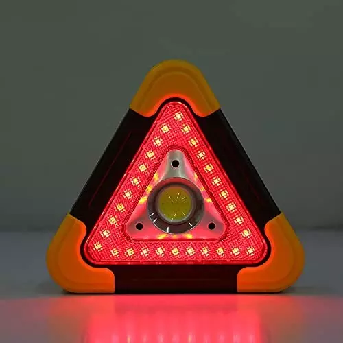 Kalibar Assorted Plastic Safety Light with 5 Modes Rechargeable Via Data Cable and Solor