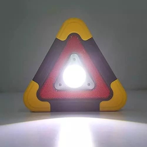 Kalibar Assorted Plastic Safety Light with 5 Modes Rechargeable Via Data Cable and Solor