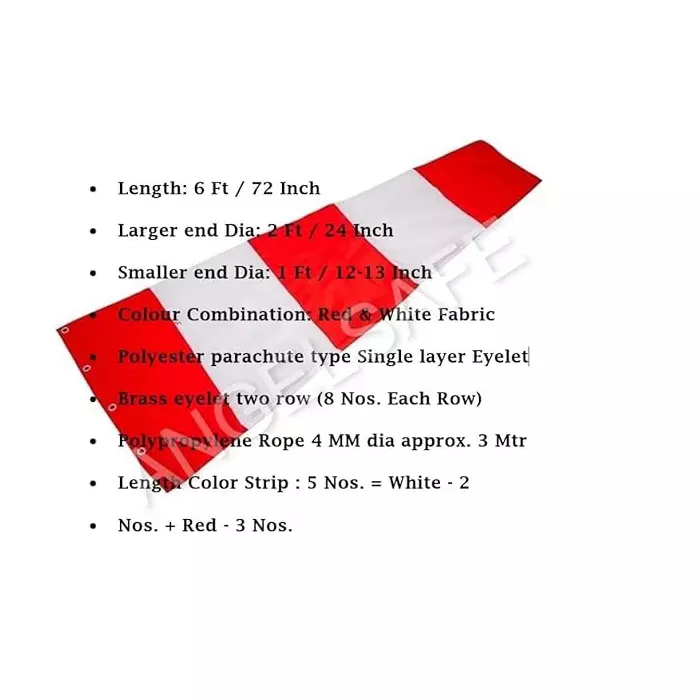 angelsafe-single-layer-windsock-cloth-red-white-color-6-feet-18-m-length-and-24-inch-609-cm-ring-side-diameter-pack-of-5