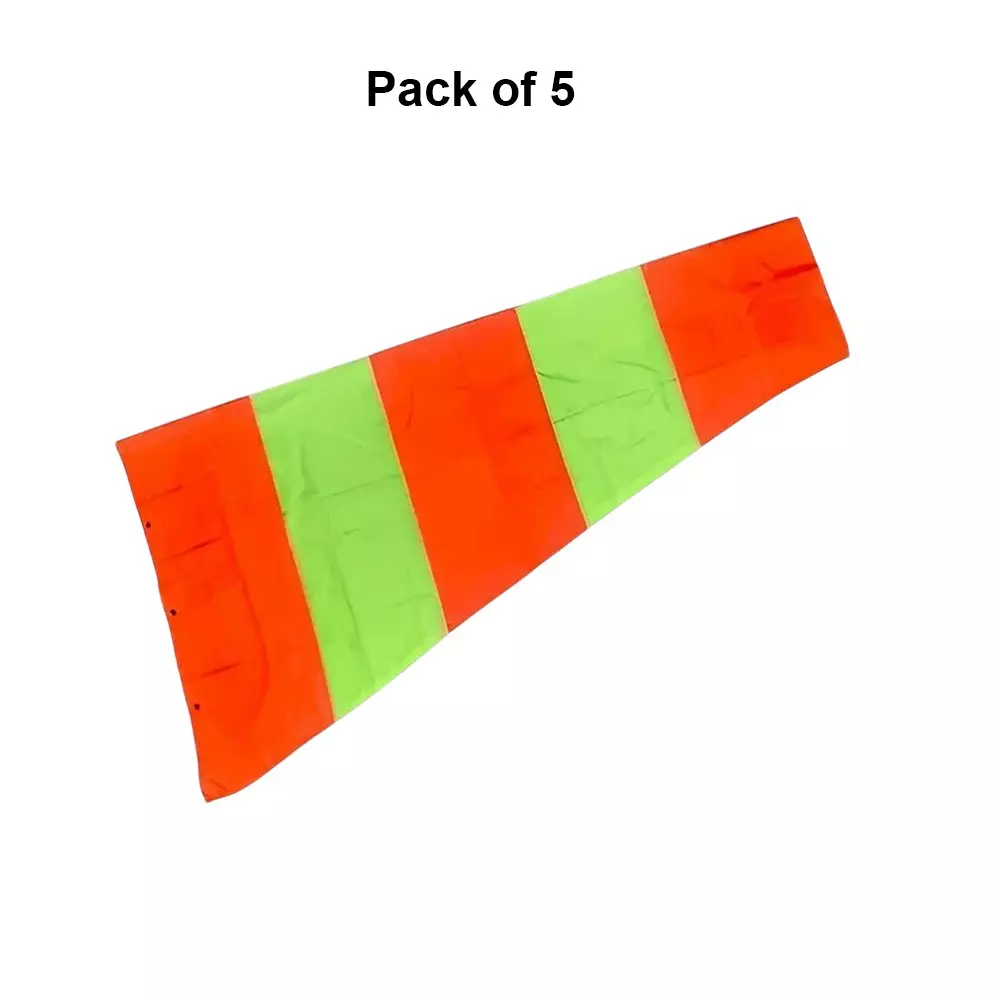 angelsafe-double-layer-windsock-cloth-orange-lime-green-color-6-feet-18-m-length-and-24-inch-609-cm-ring-side-diameter-pack-of-5