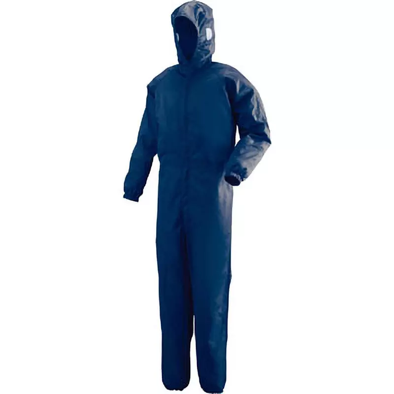 MIDORI Hood-Integrated Cleanware 120 cm Chest Circumference Navy L, C1351N-L