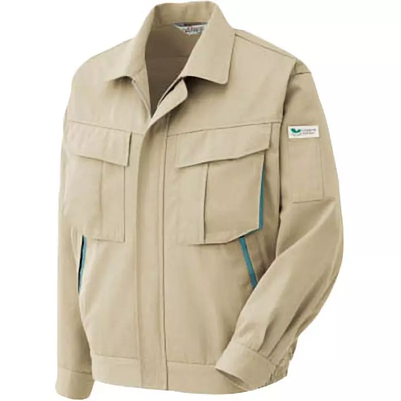 MIDORI ECO Antistatic Pair Blouson Beige 3L Size 128.0 cm Chest Circumference, RC580UE3L