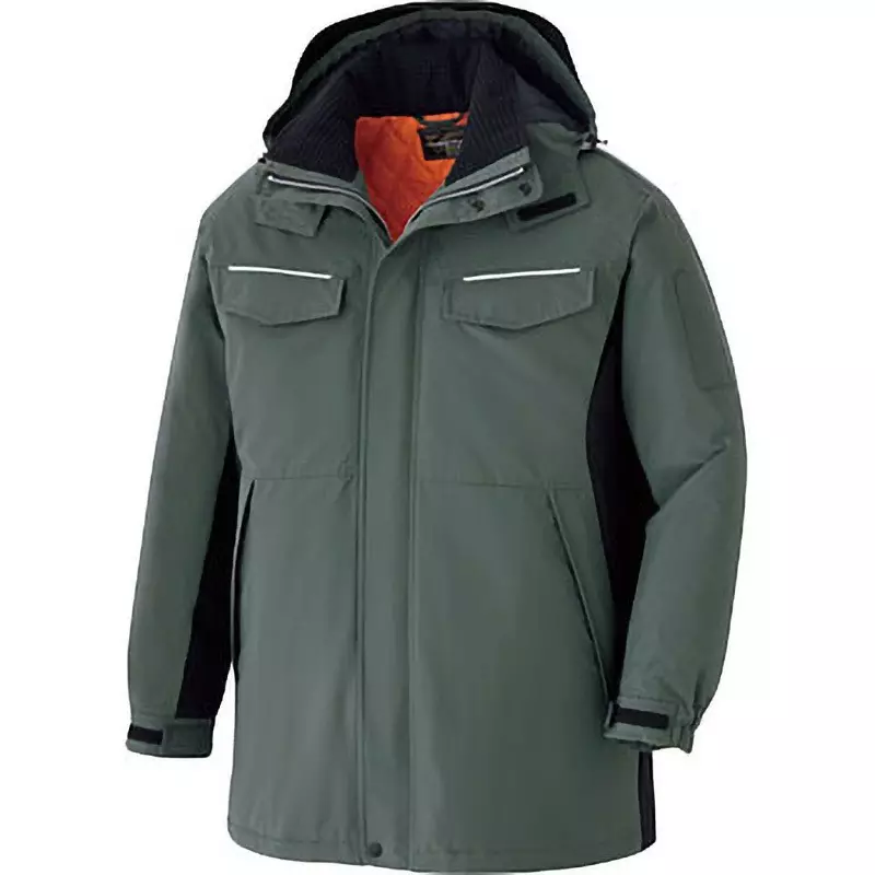 MIDORI Waterproof Coat 124 cm Chest Circumference Moss Greenxblack M Size, VE1046-UE-M
