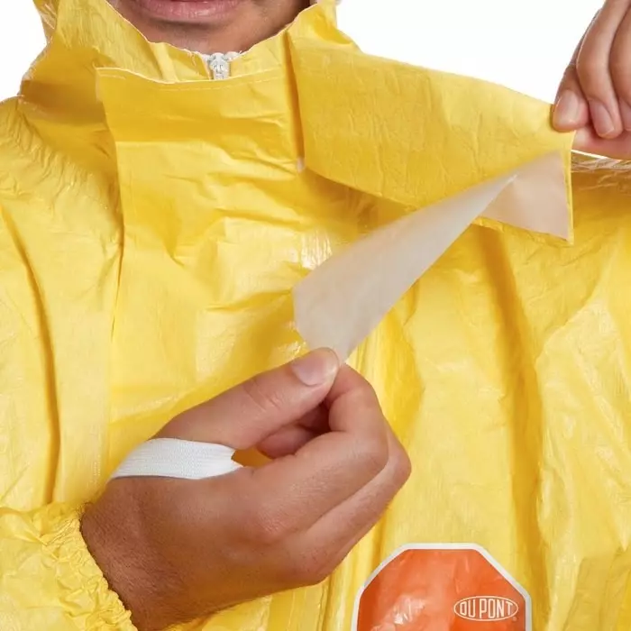 DuPont Yellow Coverall Hood Type free Size for Unisex, D13494922