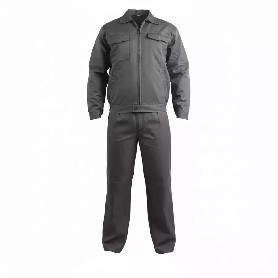 Mallcom Kolding Multi-Utility Jacket & Nord Trouser Grey with Zip Closure, Size: M