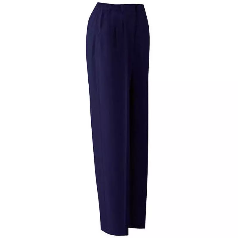MIDORI Berdexel Easyflex Two-Tack Pants 80 to 85 cm Waist L Size Navy, VE57(31121164)