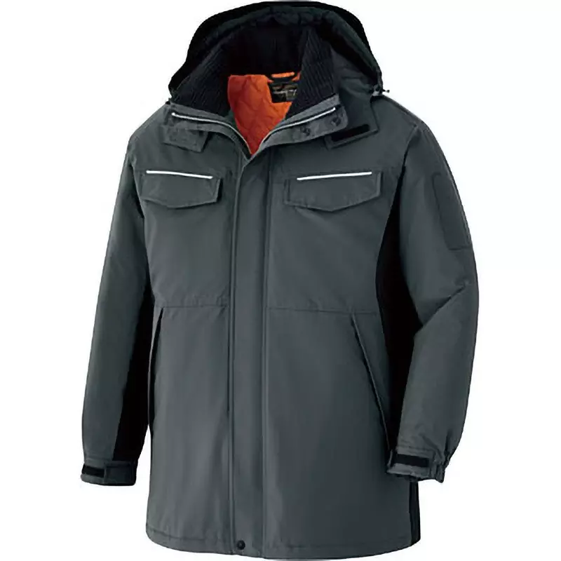 MIDORI Waterproof Coat 138 cm Chest Circumference Charcoal Grayxblack 3L Size, VE1041-UE-3L