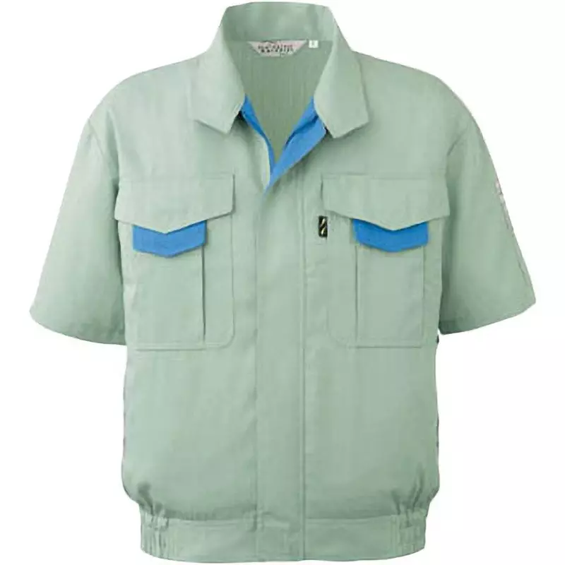 MIDORI Spring/Summer ECO-Static Short Sleeve Blouson Green L Size 118.0 cm Chest Circumference, RCS196UEL