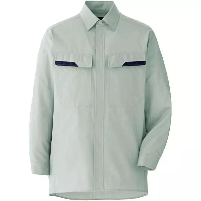 MIDORI Long Sleeve Shirt Light Green M Size 108.0 cm Chest Circumference, VES2406UEM