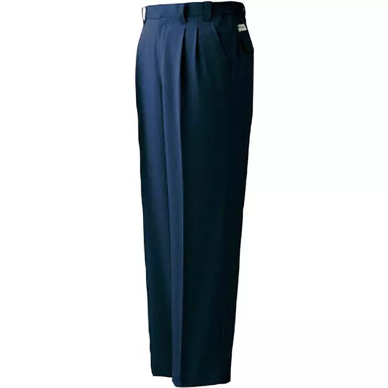 MIDORI Antistatic Lined Cotton Slacks Navy L Size 78 cm Inside Leg Length 80-85 cm Waist Size, G627SITAL