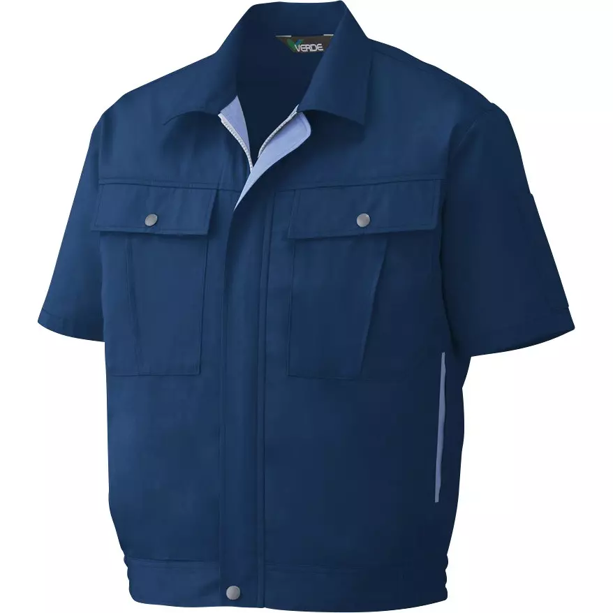 MIDORI Spring/Summer Gender Pair Short Sleeve Blouson Navy 3L Size 128.0 cm Chest Circumference, GS567UE3L