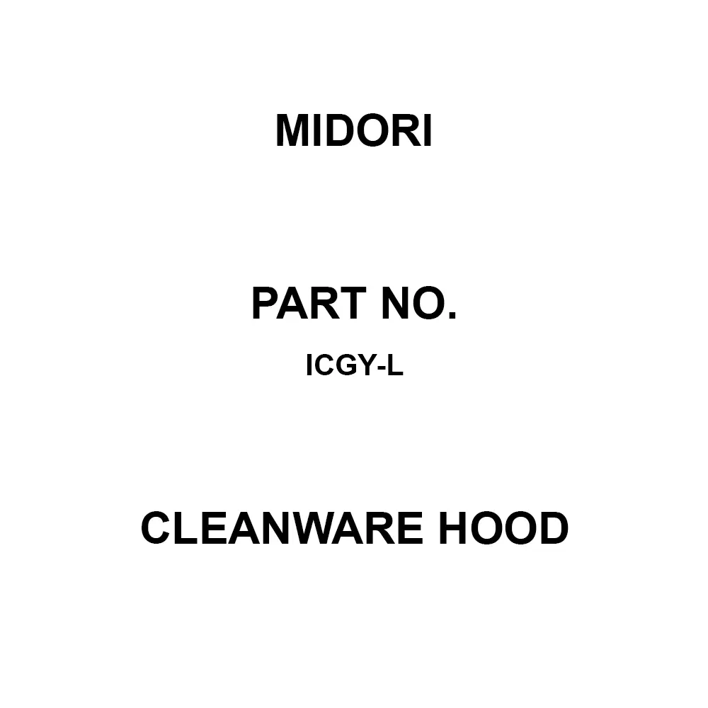 MIDORI Cleanware Hood Gray, ICGY-L