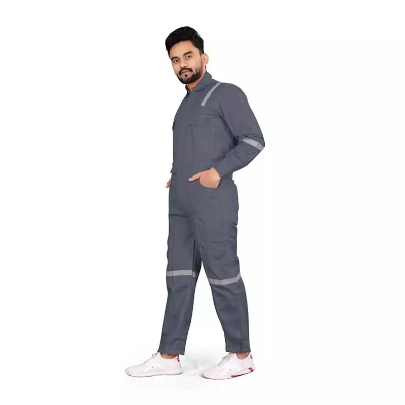 siddhivinayak-industrial-work-wear-with-reflective-tape-65-cotton-and-35-polyester-l-grey