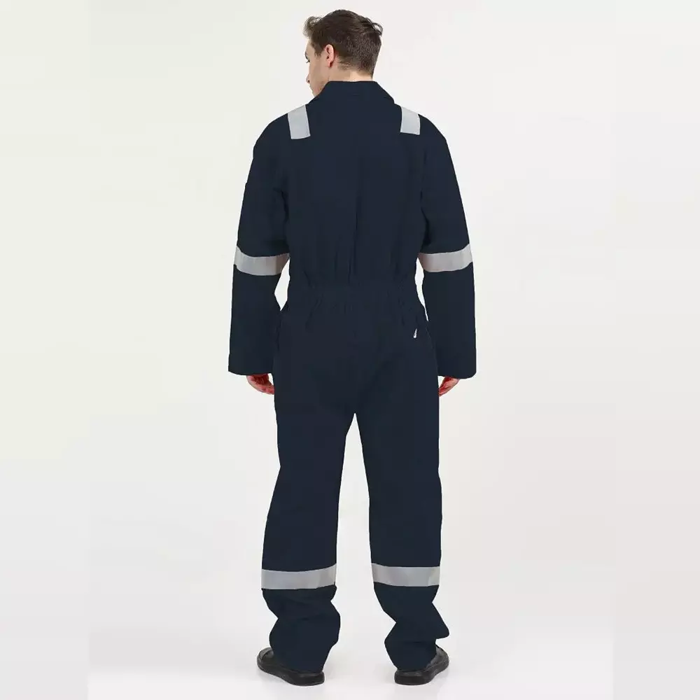 Numode Coverall Boiler Suit Industrial High Visibility Navy with Full Sleeve for Men Size XXL, NM10008