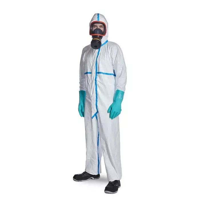 DuPont White Disposable Coverall, S, D13495782