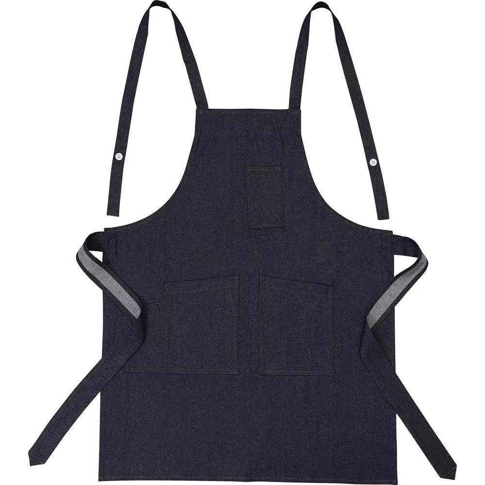 MonotaRO Denim Sash-Type Apron Navy Free Size, 31227667