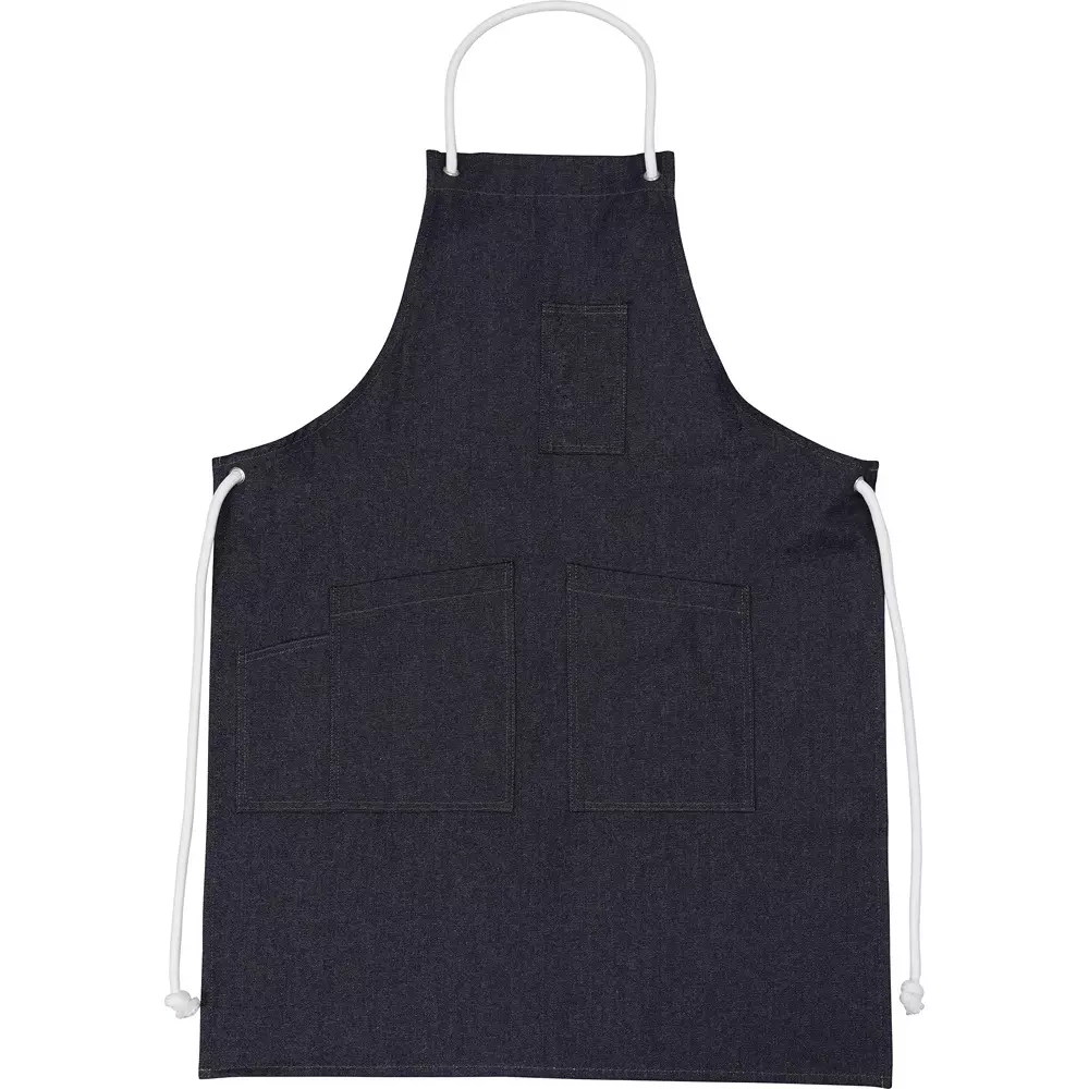 MonotaRO Denim Apron, Rope Type Navy Free Size, 31227685
