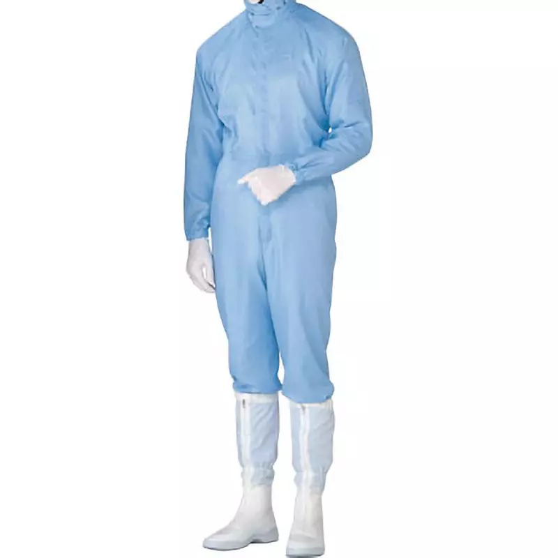 MIDORI 3D Cutting Structure Super Electrostatic Cleanware 124 cm Chest Circumference Blue LL, C1515B-LL