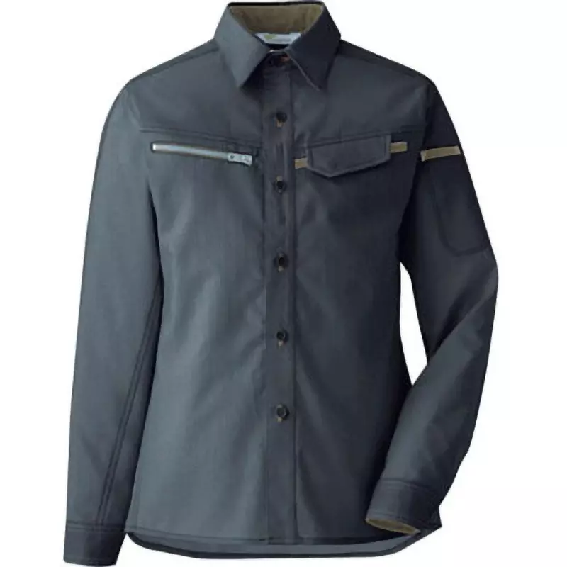 MIDORI Long Sleeve Shirt Charcoal 7 Size 92.0 cm Chest Circumference, VELS2539UE