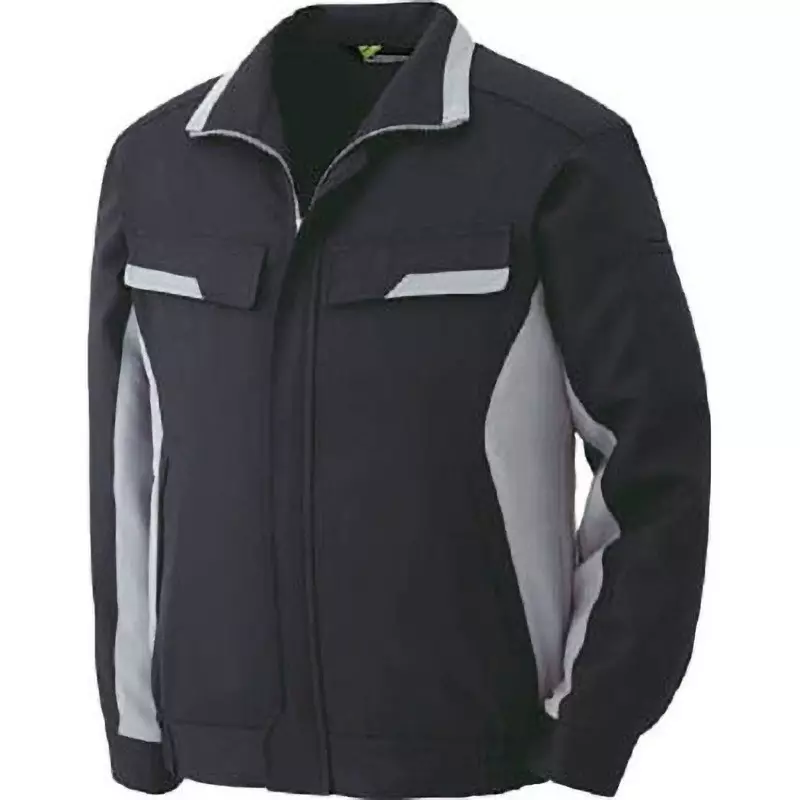MIDORI Antistatic Workwear 140 cm Chest Circumference Charcoalxsilver Gray 5L Size, VE59 UE 5L