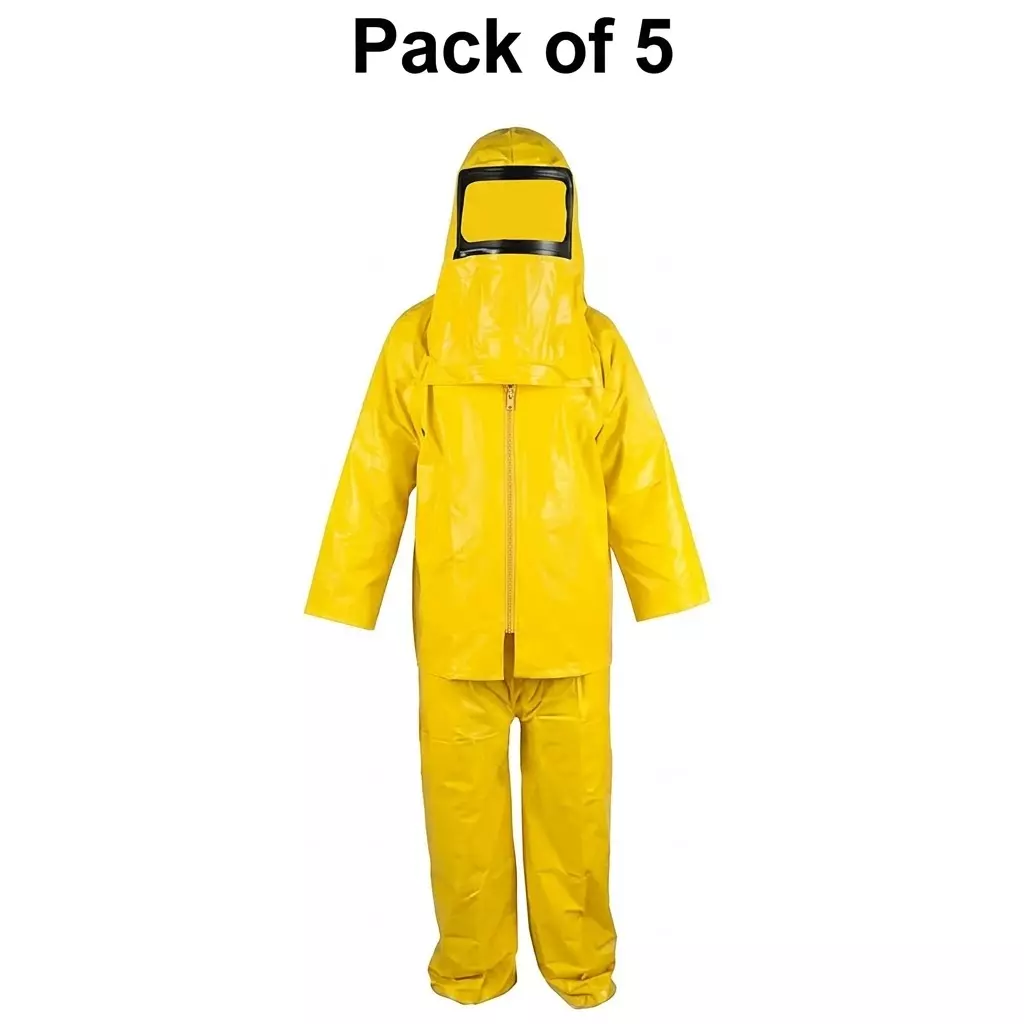 angelsafe-pvc-suit-zipper-type-free-size-yellow-color-acid-chemical-resistant-for-industrial-usage-pack-of-5