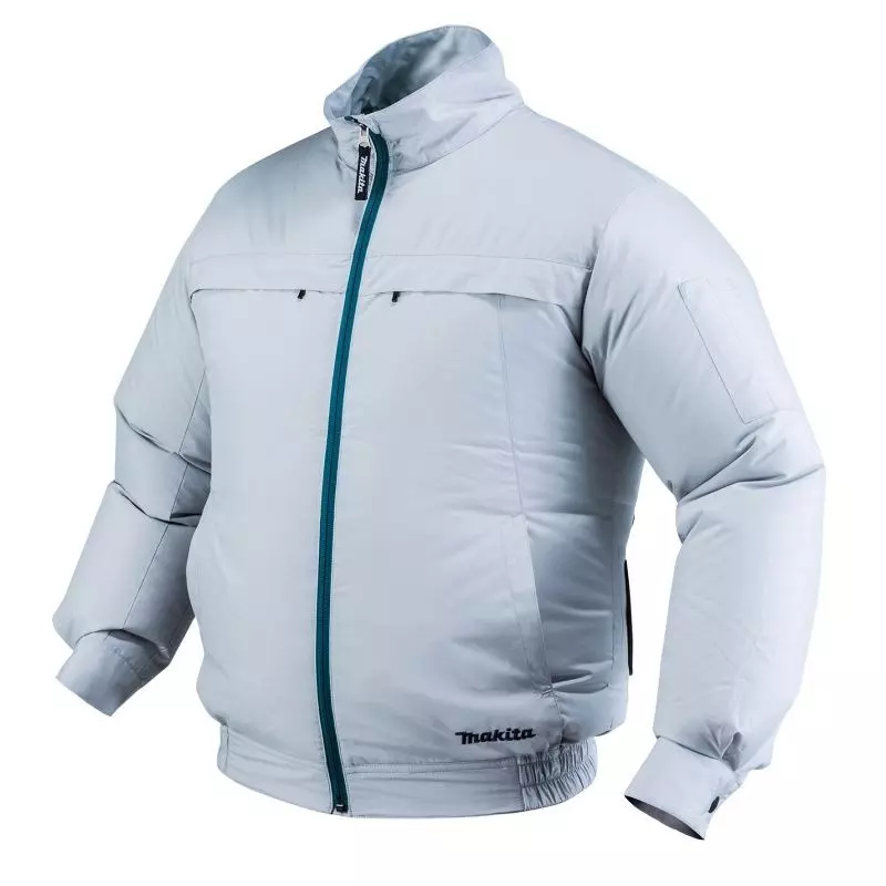 Makita Cordless Fan Jacket Polyester White Size XXL, DFJ216Z2XL