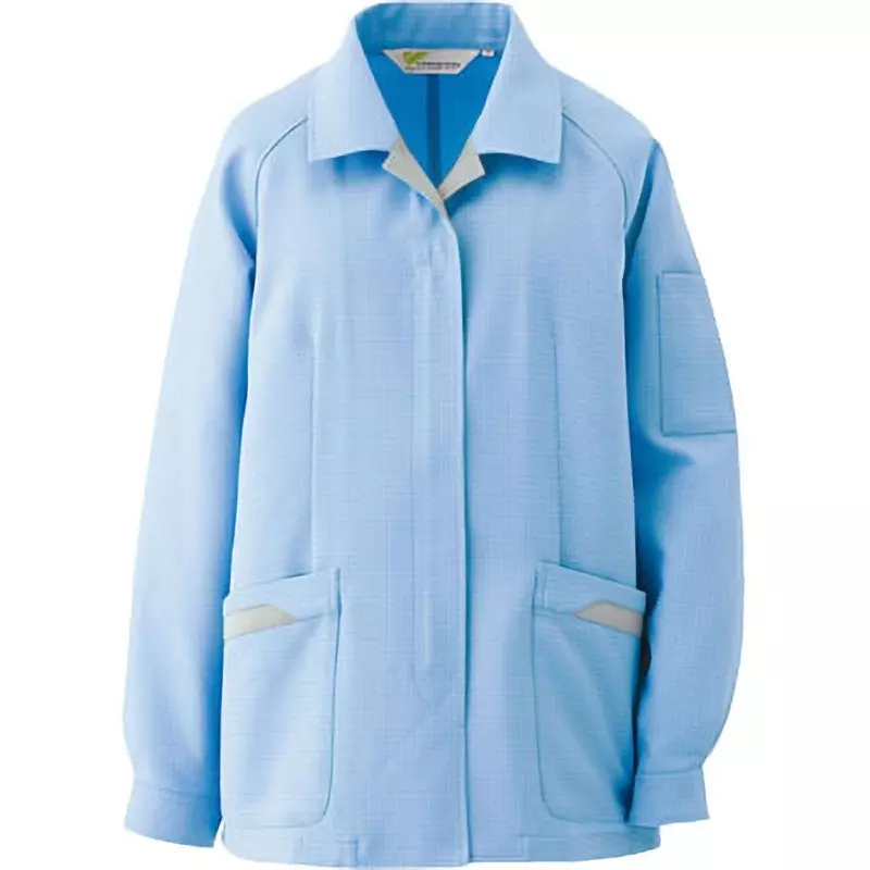 MIDORI Antistatic Work Clothes 122 cm Chest Circumference Blue 17 Size, VEL73 UE 17