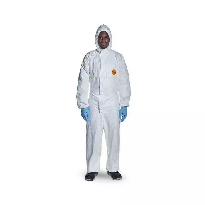 DuPont White Disposable Coverall, 3XL, D14886081