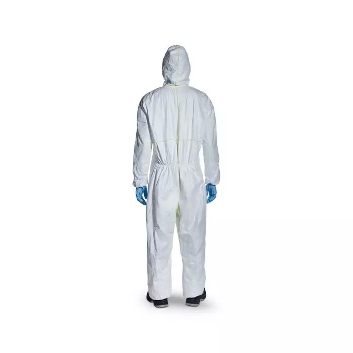 DuPont White Disposable Coverall, 3XL, D14886081