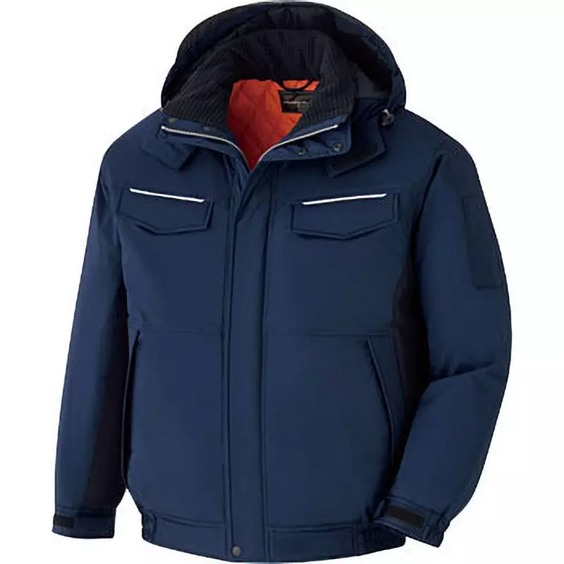 MIDORI Cold Blouson Navy x Black LL Size 132.0 cm Chest Circumference 62 cm Sleeve Length, VE1057-UE-LL