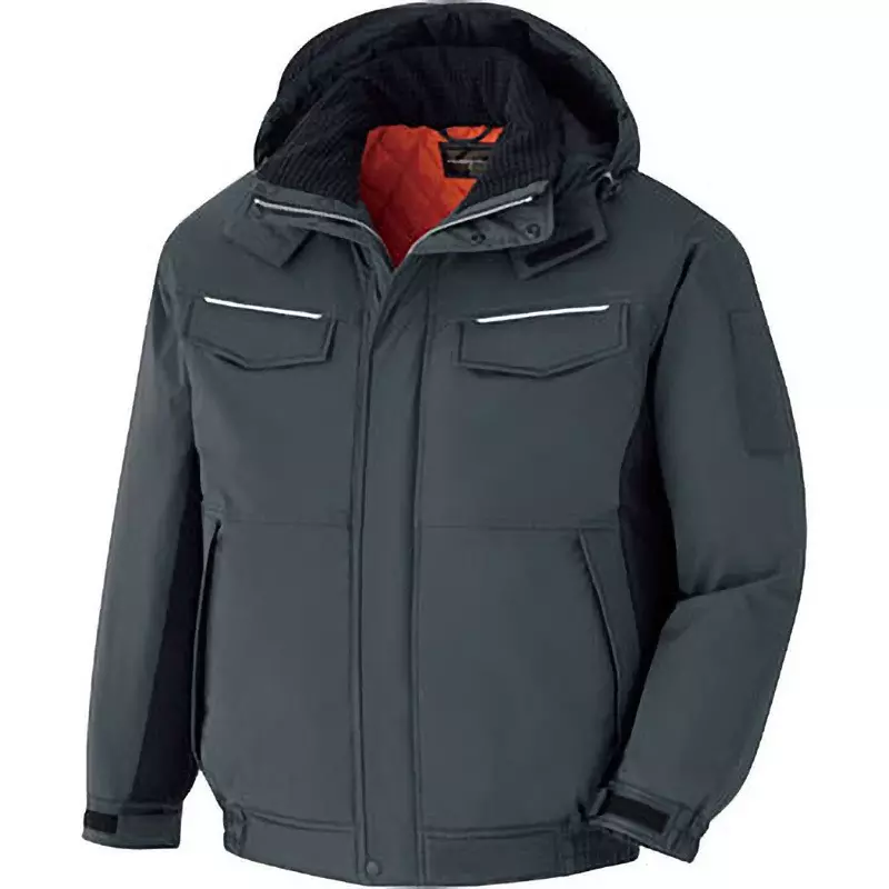 MIDORI Cold Blouson Charcoal Gray x Black M Size 124.0 cm Chest Circumference 59 cm Sleeve Length, VE1051-UE-M