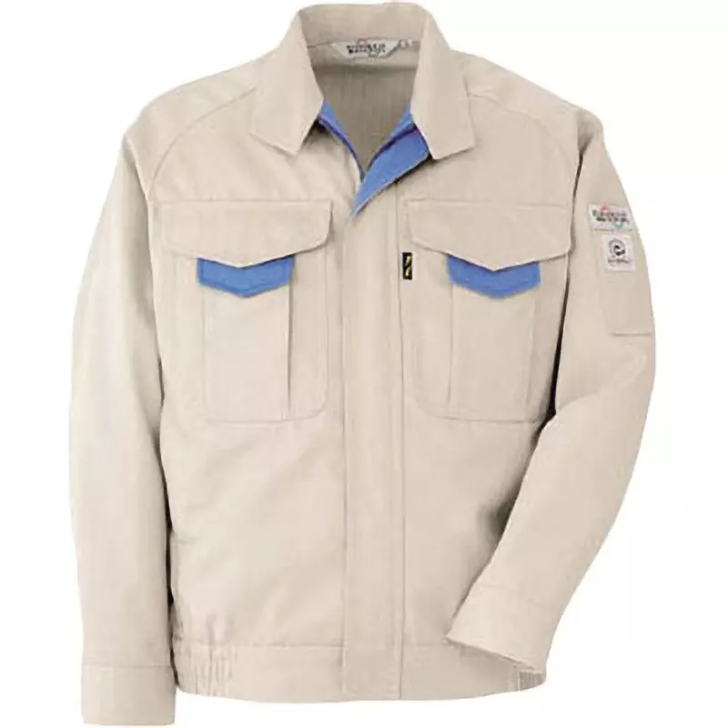 MIDORI ECO Antistatic Blouson Ivory 5L Size 140.0 cm Chest Circumference, RC190UE5L