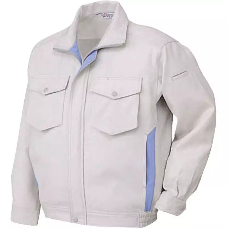 MIDORI ECO-Static Antistatic Unisex Blouson Silver Gray 4L Size 134.0 cm Chest Circumference, RC461UE4L