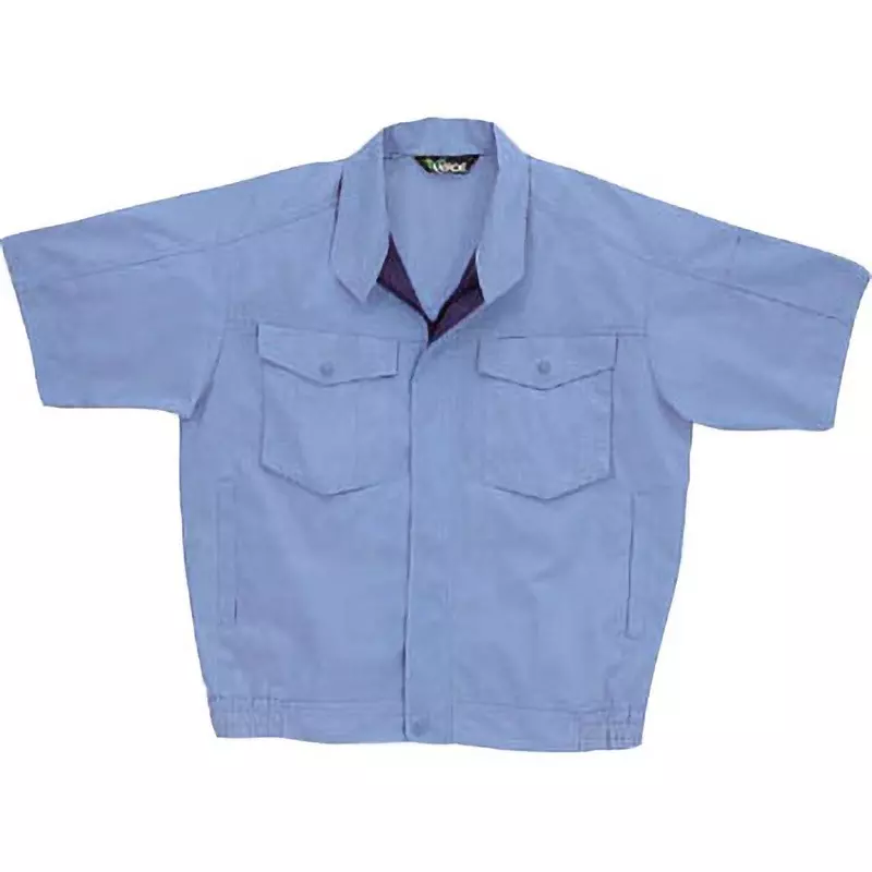 MIDORI Spring/Summer Mixed E/C Short Sleeve Blouson Light Blue LL Size 122.0 cm Chest Circumference, GS343UELL