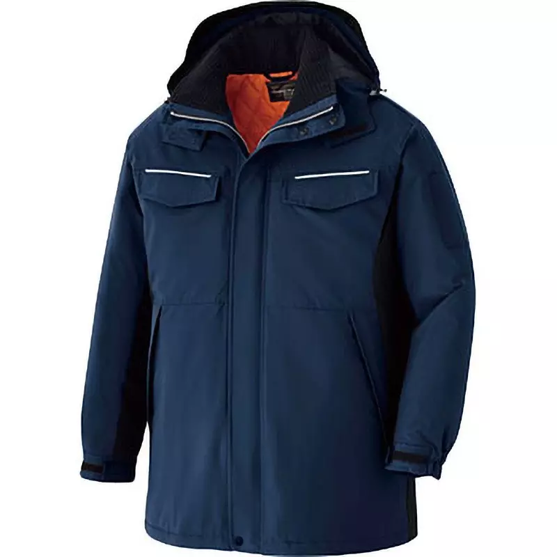 MIDORI Waterproof Coat 128 cm Chest Circumference Navyxblack L Size, VE1047-UE-L