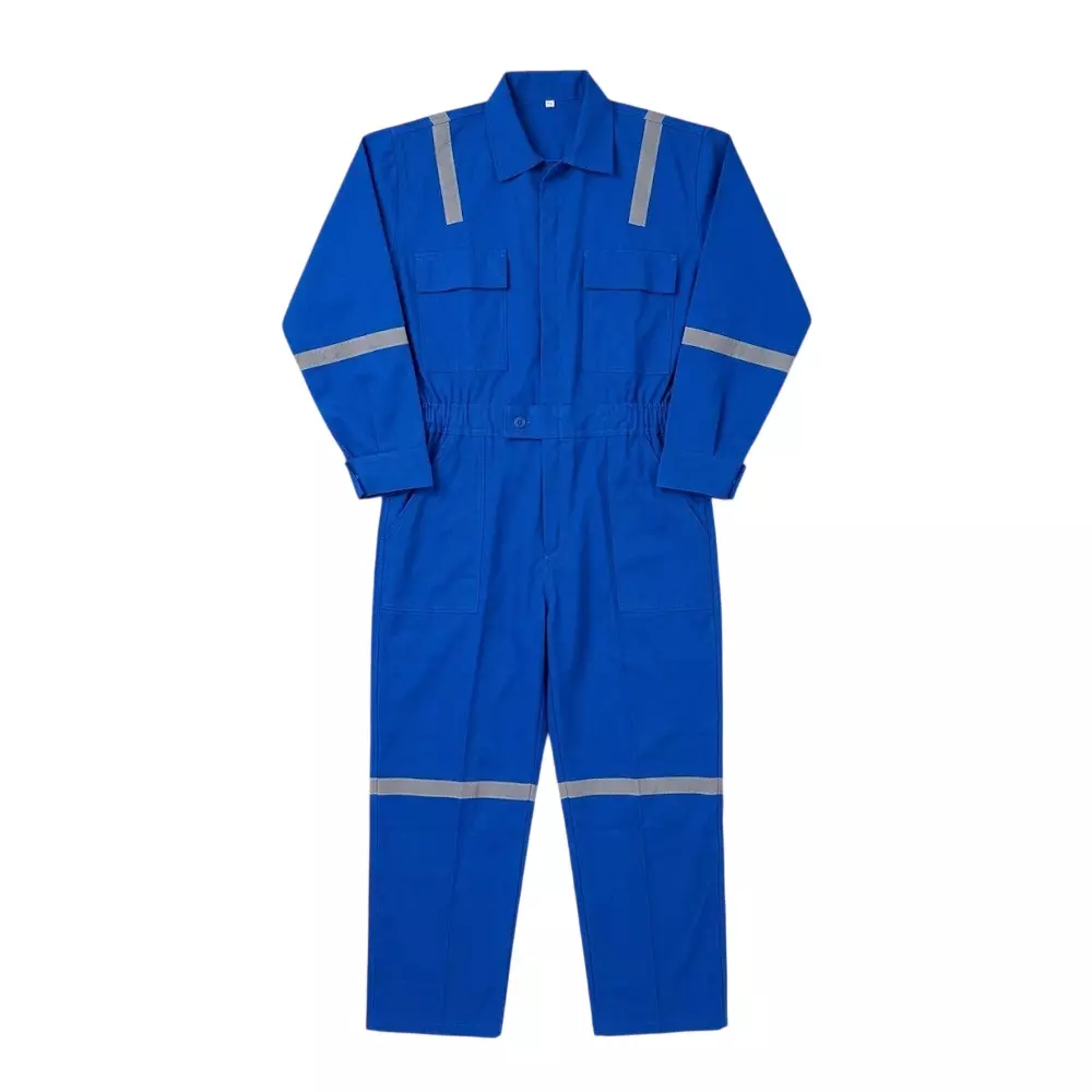 Siddhivinayak Industrial Work Wear with Reflective Tape 65% Cotton and 35% Polyester L Royal Blue