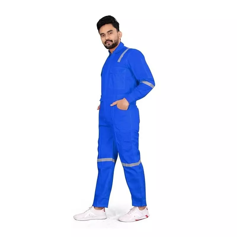 siddhivinayak-industrial-work-wear-with-reflective-tape-65-cotton-and-35-polyester-l-royal-blue