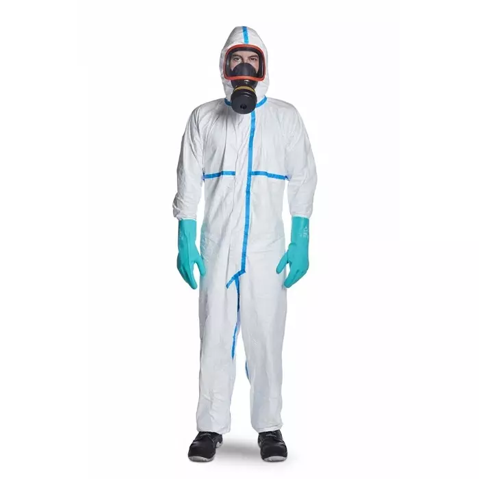 DuPont White Disposable Coverall, XL, D13395284