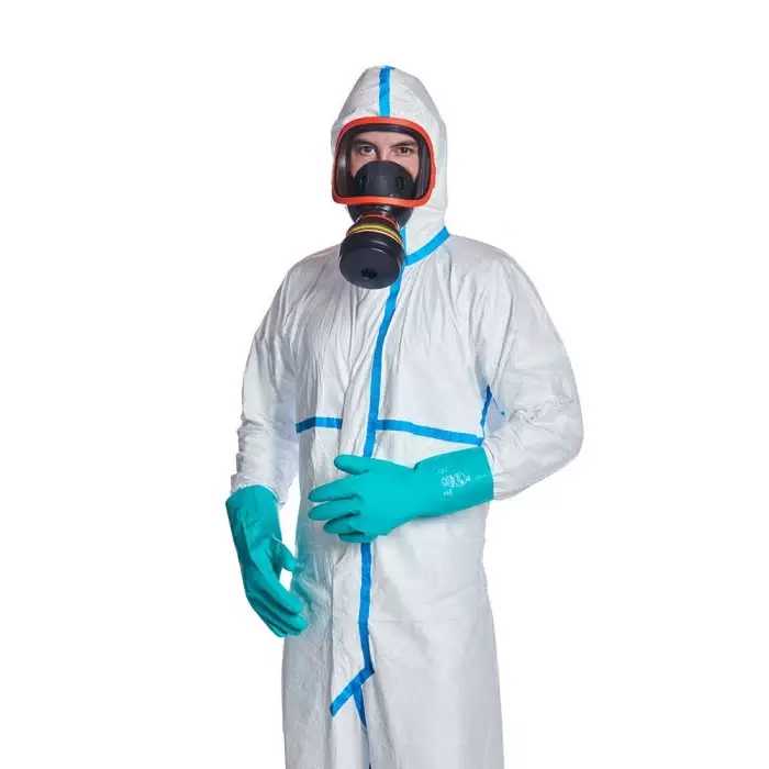 DuPont White Disposable Coverall, XL, D13395284
