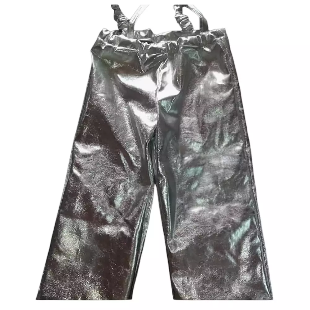 GENERIC Fire Proximity Suit 2-Layer Protection Aluminized Heat-Resistant Protective With IS-2745 Compliant Helmet Silver