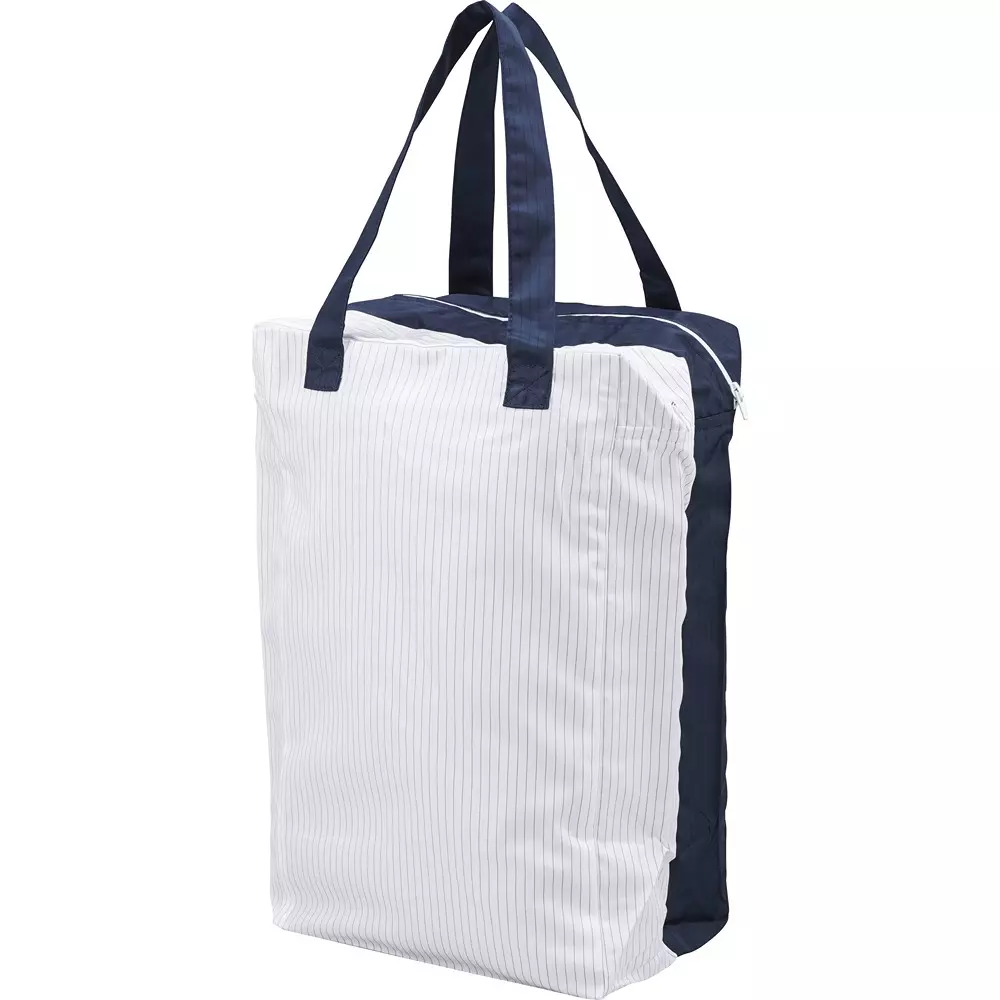 MonotaRO Cleanroom Bag, Vertical Type White x navy 360x230x160 mm, 49527881