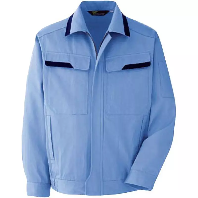 MIDORI Verdexel Antistatic 100% Cotton Blouson Light Blue 4L Size 134.0 cm Chest Circumference, VE392UE4L