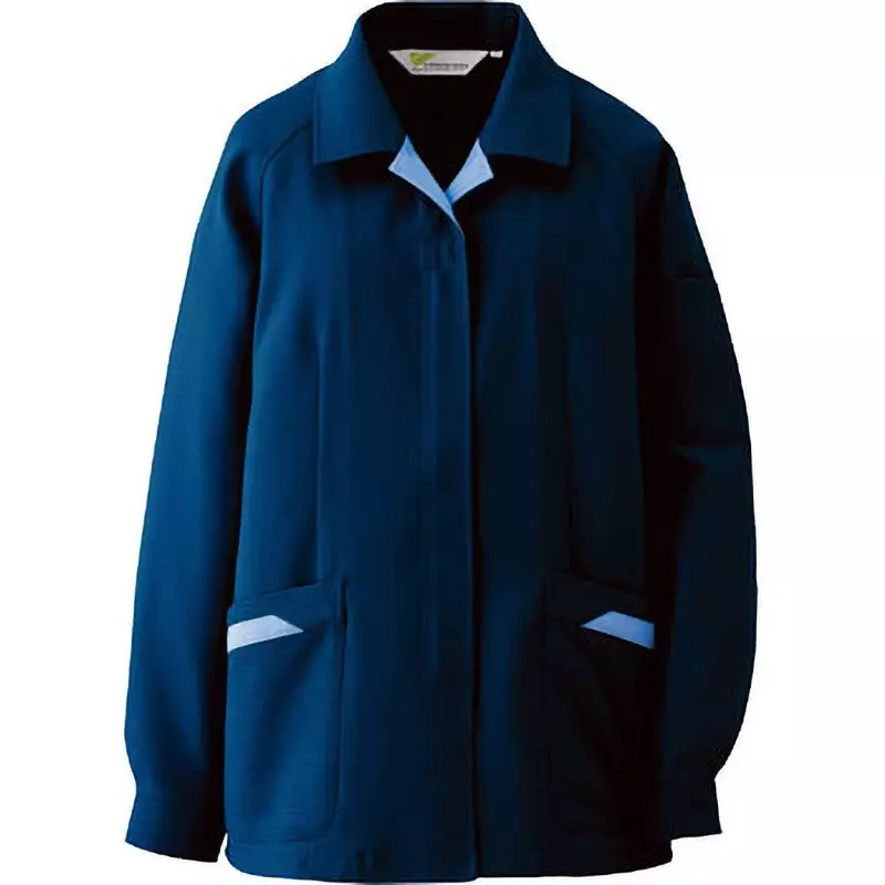 MIDORI Antistatic Work Clothes 116 cm Chest Circumference Navy 15 Size, VEL77 UE 15