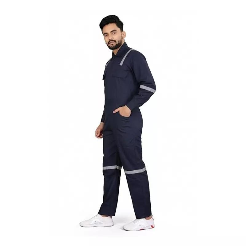 siddhivinayak-industrial-work-wear-with-reflective-tape-65-cotton-and-35-polyester-l-navy-blue