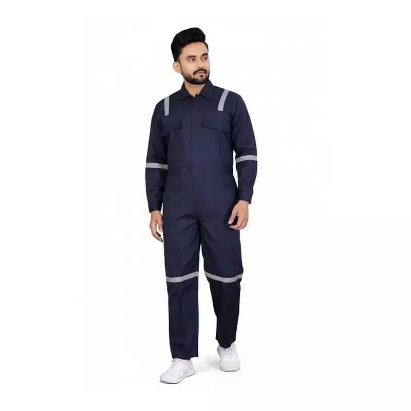 siddhivinayak-industrial-work-wear-with-reflective-tape-65-cotton-and-35-polyester-l-navy-blue